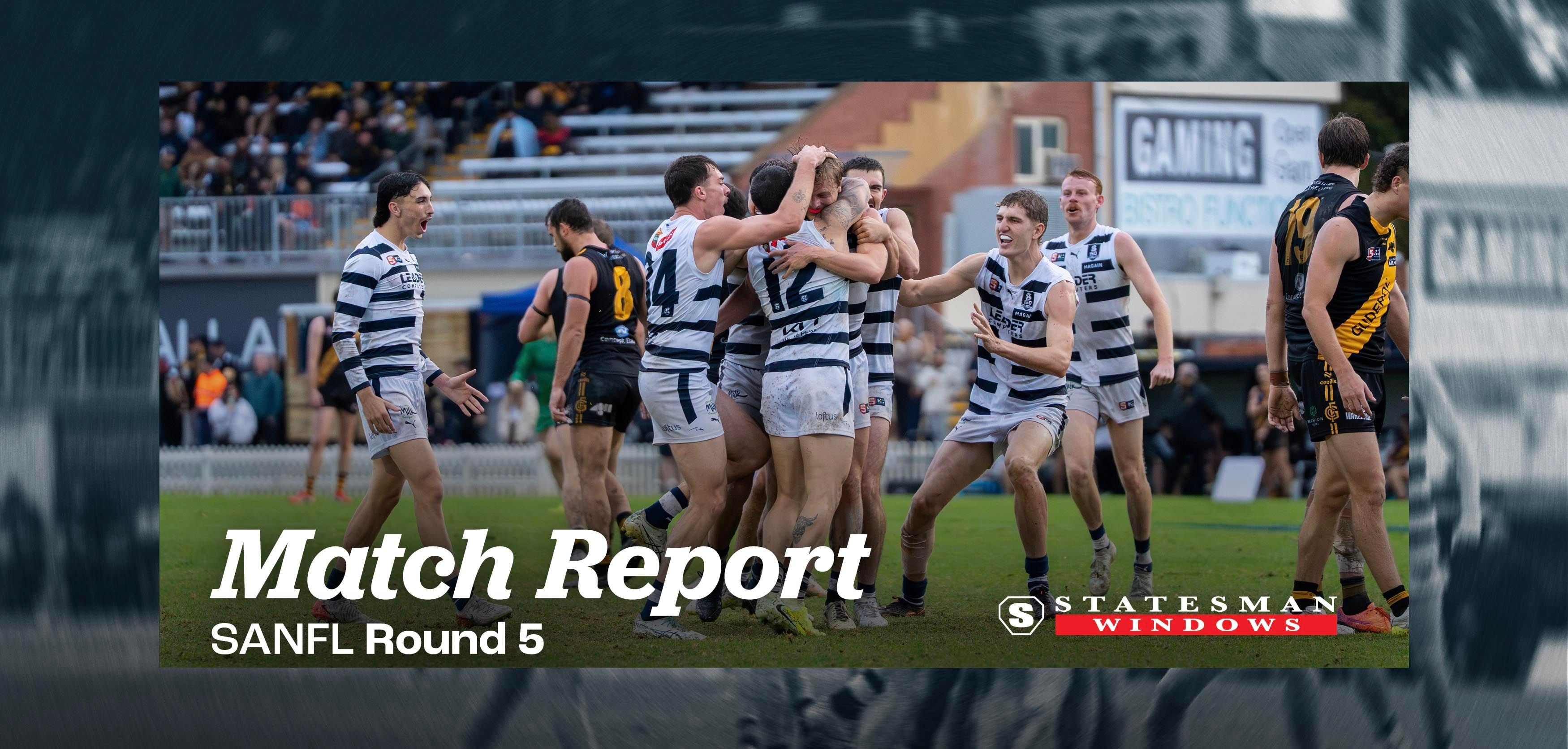 Statesman Windows Match Report: SANFL Round 5 v Glenelg Statesman Windows Match Report: SANFL Round 5 v Glenelg
